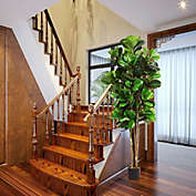 Costway 6-Feet Artificial Indoor-Outdoor Home Decorative Planter