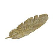 Cheungs Heavy Duty Cast Iron Feather Table Decor - Gold