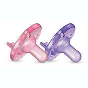 Philips Avent SCF190/02 Soothie Pacifier, 0-3 Months, Pink/Purple, 2 Pack,
