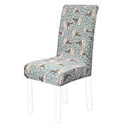 PiccoCasa Washable Spandex Dining Chair Cover, 1 Piece, Artichoke And Floral