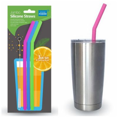Drink Straw Cleaning Brush Tumblers sippy Cups and more! set of 4 Stainless Steel brushes for drinking straws