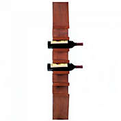 Accent Plus Wall-Mounted Vertical Wood Wine Rack