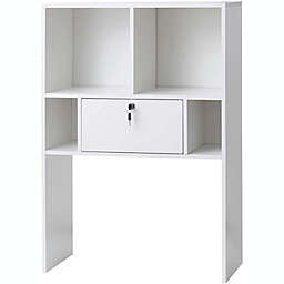 DormCo Yak About It Locking Safe Bookshelf - Desktop - White