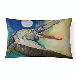 Caroline's Treasures Alligator Canvas Fabric Decorative Pillow 12 x 16
