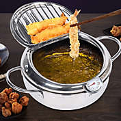 Kitcheniva Fryer Pan Stainless Steel with Temperature Control 2.2L