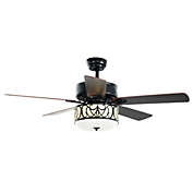 Slickblue 52 Inch Ceiling Fan with Light Reversible Blade and Adjustable Speed