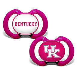 BabyFanatic Girls Pink Pacifier 2-Pack - NCAA Kentucky Wildcats - Officially Licensed League Gear