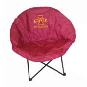 Rivalry Team Logo Design Tailgating Camping Picnics Outdoor Events Iowa State Round Chair