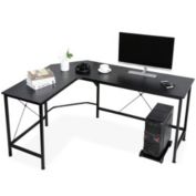 Segawe L-Shape Corner Desk Computer Desk Gaming Laptop Table Workstation Office, Straight
