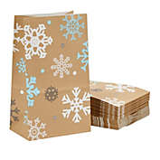 Juvale 36 Pack Snowflake Gift Bags, Christmas Party Supplies, Party Favor Bags for Holiday Parties (5.1 x 8.7 x 3.2")