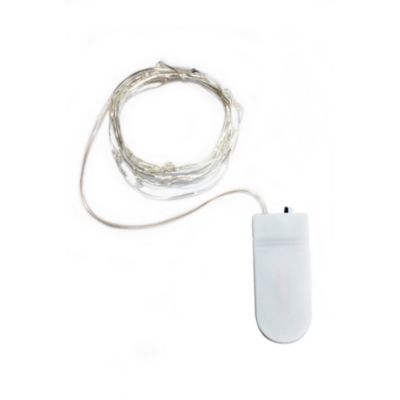 Perfect Holiday Modern Decorative 20 LED Mini String Light, Batteries Included - Warm White