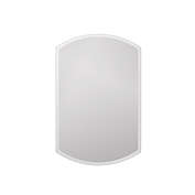 Vyaya Lanier 20 in. W x 31 in. H Silver Aluminum Recessed or Surface Mount Mirror Medicine Cabinet