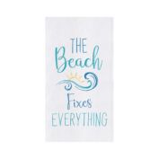 C&F Home Beach Fixes Everything Flour Sack Kitchen Towel