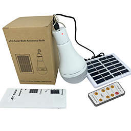 Discount Trends Solar Light Bulb Rechargeable Emergency Light with Remote Control