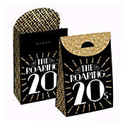 Big Dot of Happiness Roaring 20&#39;s - 1920s Art Deco Jazz Gift Favor Bags - Party Goodie Boxes - Set of 12