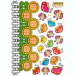 Blancho Bedding Sunflowers & Bees - Large Wall Decals Stickers Appliques Home Decor