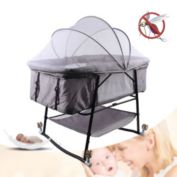Kitcheniva Baby Bassinet Height Adjustable Infant Portable Crib