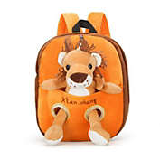 Detachable Plush Animal Backpack -  Lion