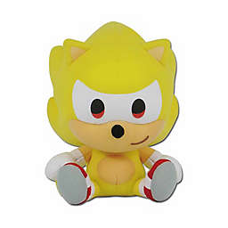 Sonic The Hedgehog Super Sonic Sitting 7 Inch Plush
