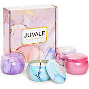Juvale Scented Soy Wax Candles Gift Set for Women (4 Pack)