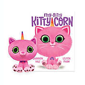 MerryMakers Itty-Bitty Kitty-Corn 8-inch plush cat and book gift set