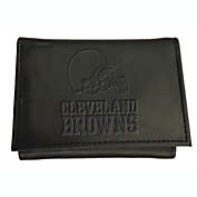 Evergreen Cleveland Browns Tri Fold Leather Wallet
