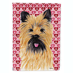 Caroline's Treasures Cairn Terrier Hearts Love and Valentine's Day Portrait Flag Garden Size 11.25 x 15.5