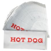 Stockroom Plus 200 Pack Individual Hot Dog Wrappers, Silver Foil Sleeves for Food Trucks, Concession Stands, Restaurants, Fairs (3.7 x 9 In)