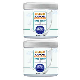 My Bad!® Odor Eliminator Gel 15 Oz - Crisp Cotton (2 Pack) Air Freshener - Eliminates Odors In Bathroom, Pet Area, Closets