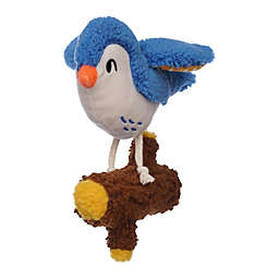 Manhattan Pet Toy Tweet & Twig Crinkling Bird and Soft Fetch Stick Squeaker 2-Piece Toy