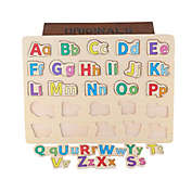 veZve Wooden Alphabet Puzzle Board Toy for Toddlers 3+ Years