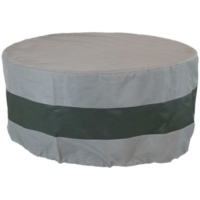 50 inch Patio Round Fire Pit Cover Weather Resistant and Waterproof Outdoor 
