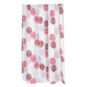 Carnation Home Fashions E" x tra Long "Emma" Fabric Shower Curtain - Multi 70" x 84"
