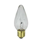 Vickerman Pack of 25 Transparent Clear Flame E26 Base Replacement F15 Light Bulbs 40W