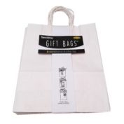 Iwgac All Occassions Party Favor Gift Bag White Pack5