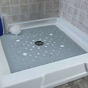 Kitcheniva 27" Extra Large Square Anti-Slip Shower Safety Mat, Grey