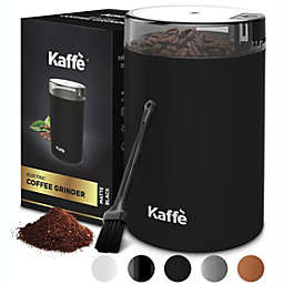 Kaffe Electric Coffee Grinder - 14 Cup (3.5oz) with Cleaning Brush. Easy On/Off. Perfect for Coffee, Spices, Nuts, Herbs, Corn (Matte Black)