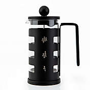 RAINBEAN Stainless Steel 3-Cup French Press Coffee Maker with 4 Level Filtration System