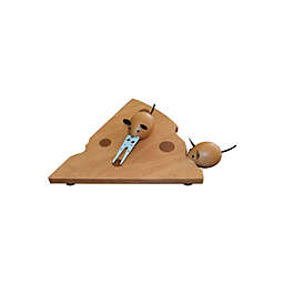 Rubber wood 2 mice cheese board set