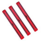 SiliSlick Magnetic Knife/Tool Rack - 3 Red