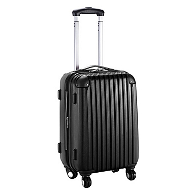 Slickblue 20-Inch ABS Carry On Luggage Travel Bag Trolley Suitcase 8 color-Black. View a larger version of this product image.