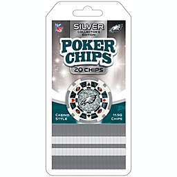 MasterPieces Casino - NFL Philadelphia Eagles - 20 Piece High Quality Team Poker Chips Gold Edition