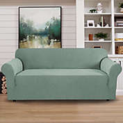 PRIMEBEAU 1 Piece Sofa Cover 4 Seater Soft Couch Cover(Sofa X-Large, Green)