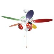 Slickblue 52 Inch Kids Ceiling Fan with Pull Chain Control