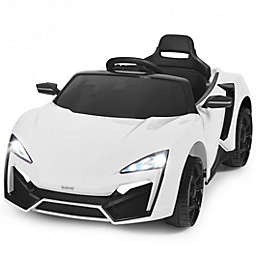 Costway 12V 2.4G RC Electric Vehicle with Lights-White