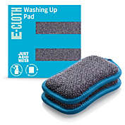 E-Cloth Washing Up Pad, Premium Microfiber Non-scratch Kitchen Dish Scrubber, Blue 2 Pack