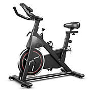Costway-CA Stationary Exercise Bike Cycling Bike with 22Lbs Flywheel