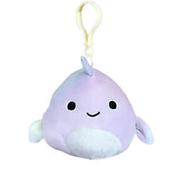 Squishmallows Official Kellytoy 3.5 Clip On Marianovella the Narwhal Plush Toy S3.5-#1045