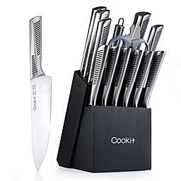 Cookit 15-Piece Home Kitchen Knife Set