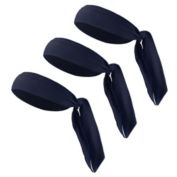 Unique Bargains 3 Pieces Adjustable Soft Sport Headband, Sweat Wicking Gym Tennis Tie Sweatband for Men Women, Dark Blue